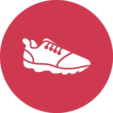 Ayakkabı. Web simgesi basit illüstrasyon