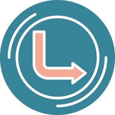 Ok. Web simgesi basit illüstrasyon