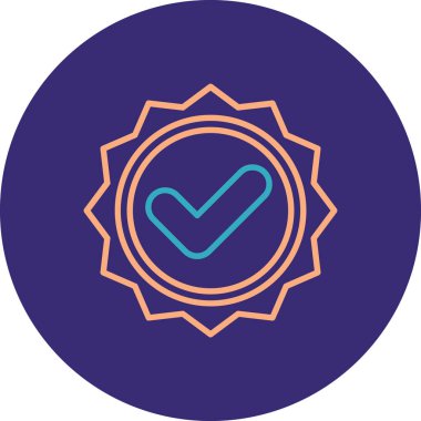 Mavi kalp simgesinin vektör illüstrasyonu