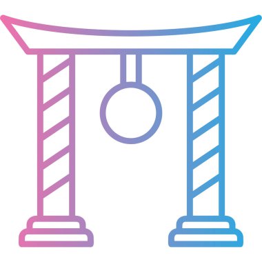 Modern binanın vektör illüstrasyonu