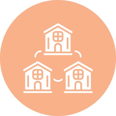 Kiliseye. Web simgesi basit illüstrasyon