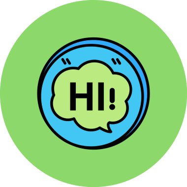 konuşma balonu ikonu vektör illüstrasyon tasarımı