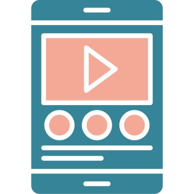 akıllı telefon simgesi vektör illüstrasyonu