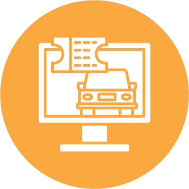 Bir dizüstü bilgisayar simgesinin vektör illüstrasyonu