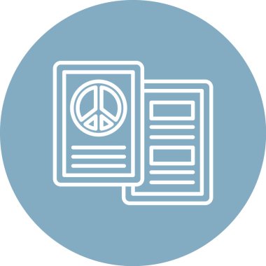 Barış simgesinin vektör illüstrasyonu