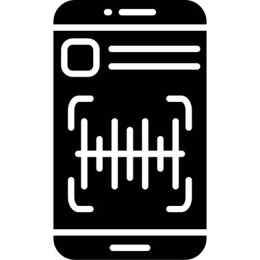 cep telefonu simgesi. Beyaz arkaplanda izole edilmiş web tasarımı için akıllı telefon vektör simgelerinin basit çizimi