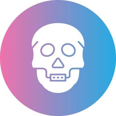 Kurukafa simgesi vektör illüstrasyonu