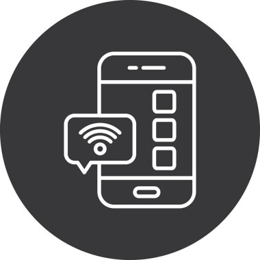 Cep Telefonu Simgesi, basit vektör tasarımı