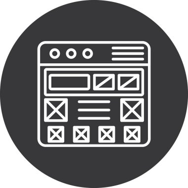 Vektör seo simgesi illüstrasyonu