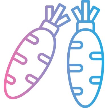 Bir çift kalbin vektör çizimi