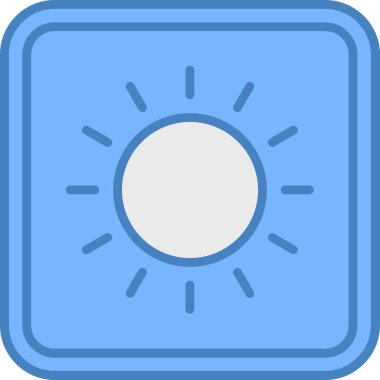 Ampul. Web simgesi basit illüstrasyon