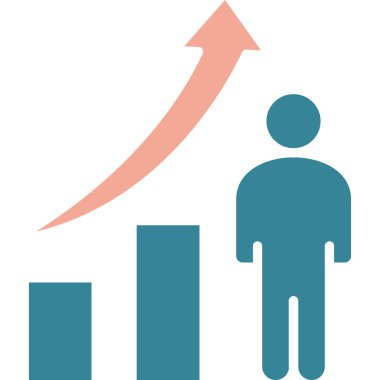 İş haritası simgesi. vektör illüstrasyonu