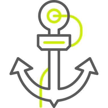 çapa simgesi vektör illüstrasyonu