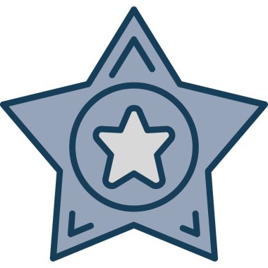 yıldız simgesi, vektör illüstrasyon tasarımı