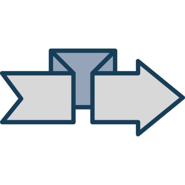 ok simgesi vektör illüstrasyonu