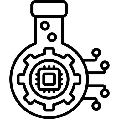 Matara şişesi laboratuvar simgesi