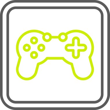 Moda düz dizaynlı oyun yastığı simgesi