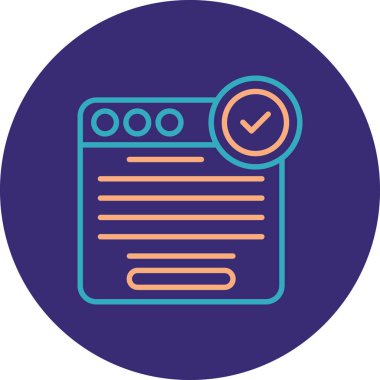 kontrol listesi simgesi vektör illüstrasyonu