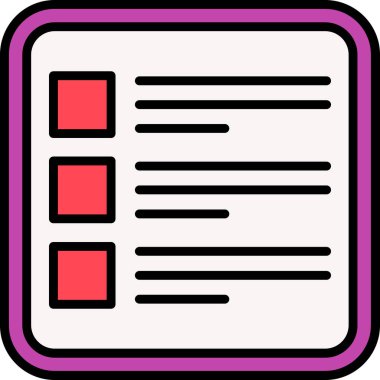 belge simgesi vektör illüstrasyonu