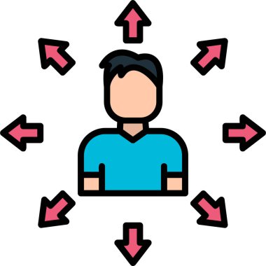 avatar kişi simgesi doldurulmuş ana hatlar biçimi