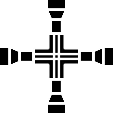 Çapraz simge, vektör çizimi