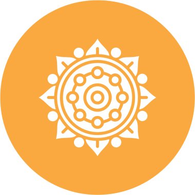 Bir yıldız simgesinin vektör illüstrasyonu