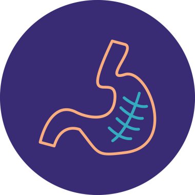 İnsan vücut organının vektör illüstrasyonu