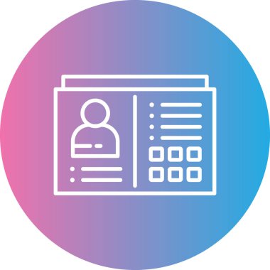 Belge modern simgesinin vektör illüstrasyonu