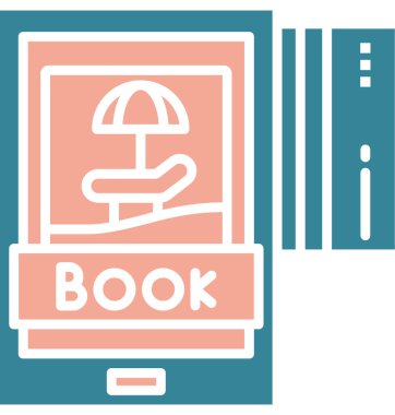 kitap simgesi vektör illüstrasyonu