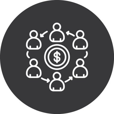 Dolar simgesi vektör illüstrasyonu