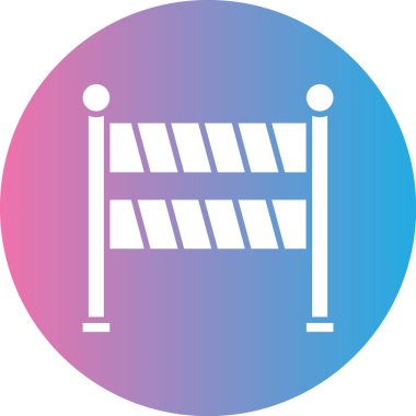 bariyer simgesi vektör illüstrasyonu