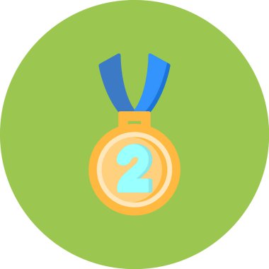 Madalya ikon vektör illüstrasyonu