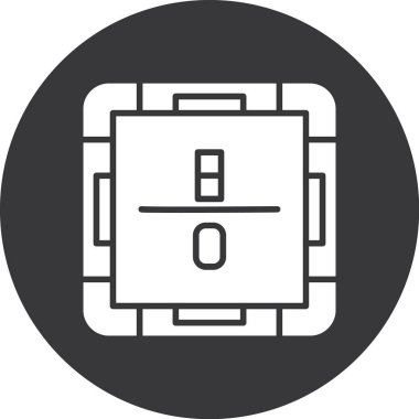 Bir b eksikliği simgesinin vektör çizimi