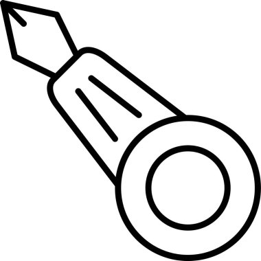 Kalem. Web simgesi basit illüstrasyon