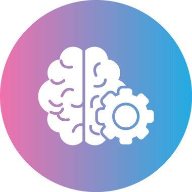 Beyin vektörü simgesi modern basit vektör illüstrasyonu