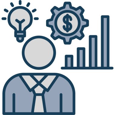 Finansal büyüme Basit resimleme
