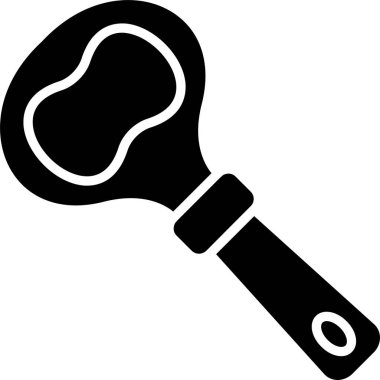 kaşık simgesi, basit vektör illüstrasyonu