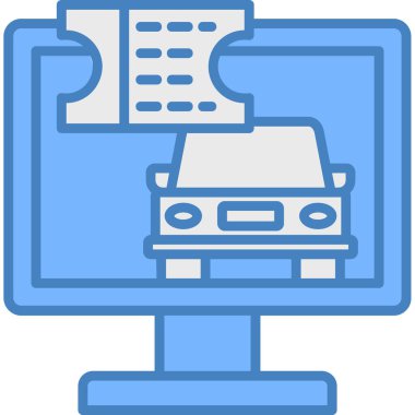 Bilgisayar. Web simgesi basit illüstrasyon