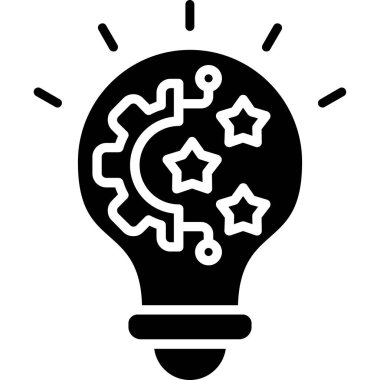 Fikir simgesi vektör illüstrasyonu