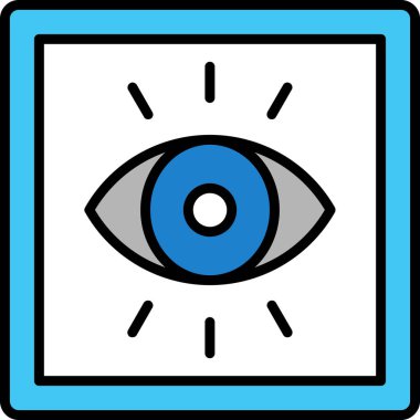 Göz simgesi vektör illüstrasyonu