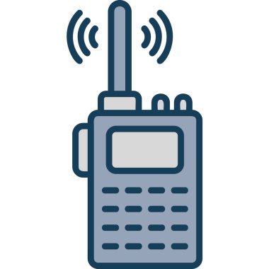 Radyo kontrol ikonu. Web için basit radyo kontrol vektör simgesi çizimi