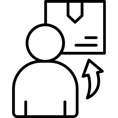 kullanıcı. Web simgesi basit illüstrasyon