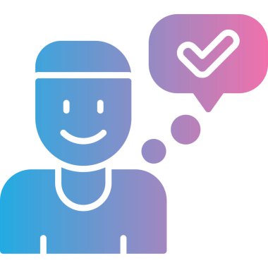 Sohbet balonu simgesinin vektör çizim