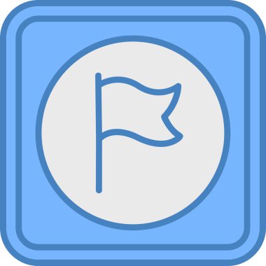 bayrak web simgesi, illüstrasyon