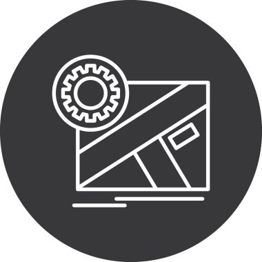 seo modern simgesinin vektör illüstrasyonu