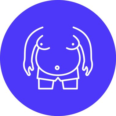 Vektör Kız Simgesi illüstrasyonu