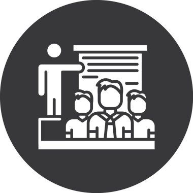 İş ve finans simgesinin vektör illüstrasyonu