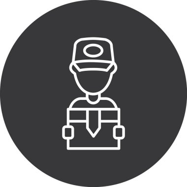 İnsan simgesinin vektör illüstrasyonu