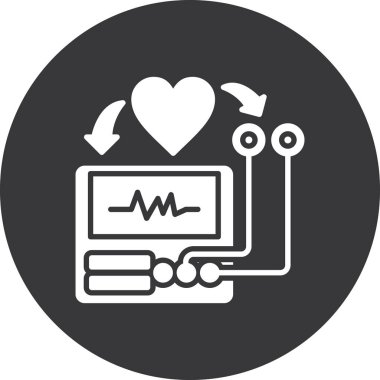 kalp atışı kutsal kişilerin resmi, vektör çizim