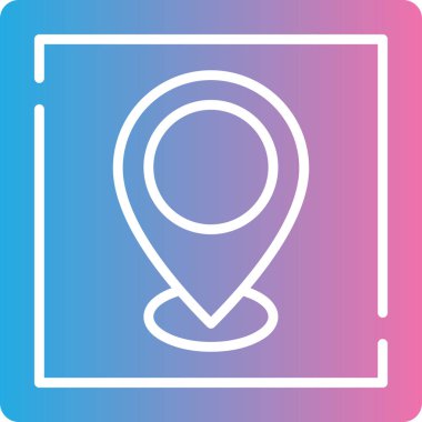 harita simgesi vektör illüstrasyonu